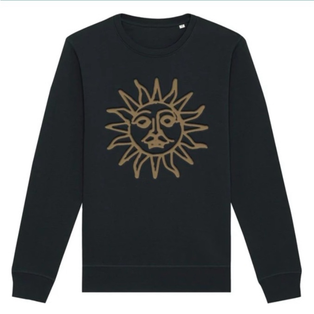 ✨ Tears for Fears Sun Embroidered Crewneck Sweatshirt Size L NEW ✨